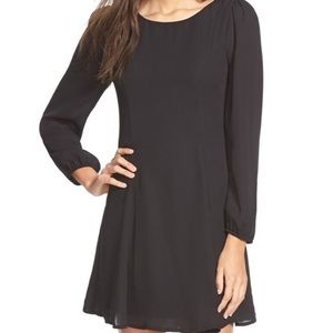 Long Sleeve A-Line Shift Dress